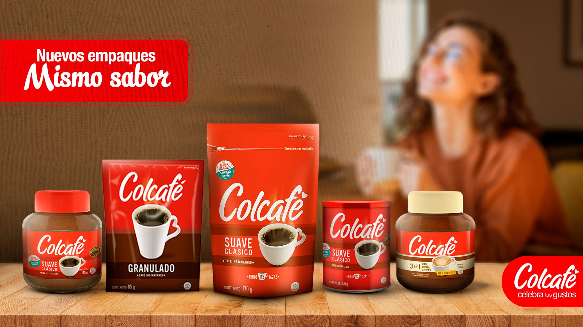 Creamos nuevas opciones de empaques para que sigas disfrutando el mismo sabor de tu Colcafé de siempre cómo más prefieras. ¡Colcafé celebra tus gustos!